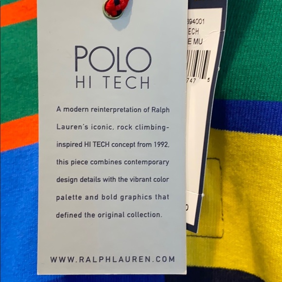 NEW Men’s Polo Ralph Lauren Hi Tech Rugby Shirt - Picture 7 of 7